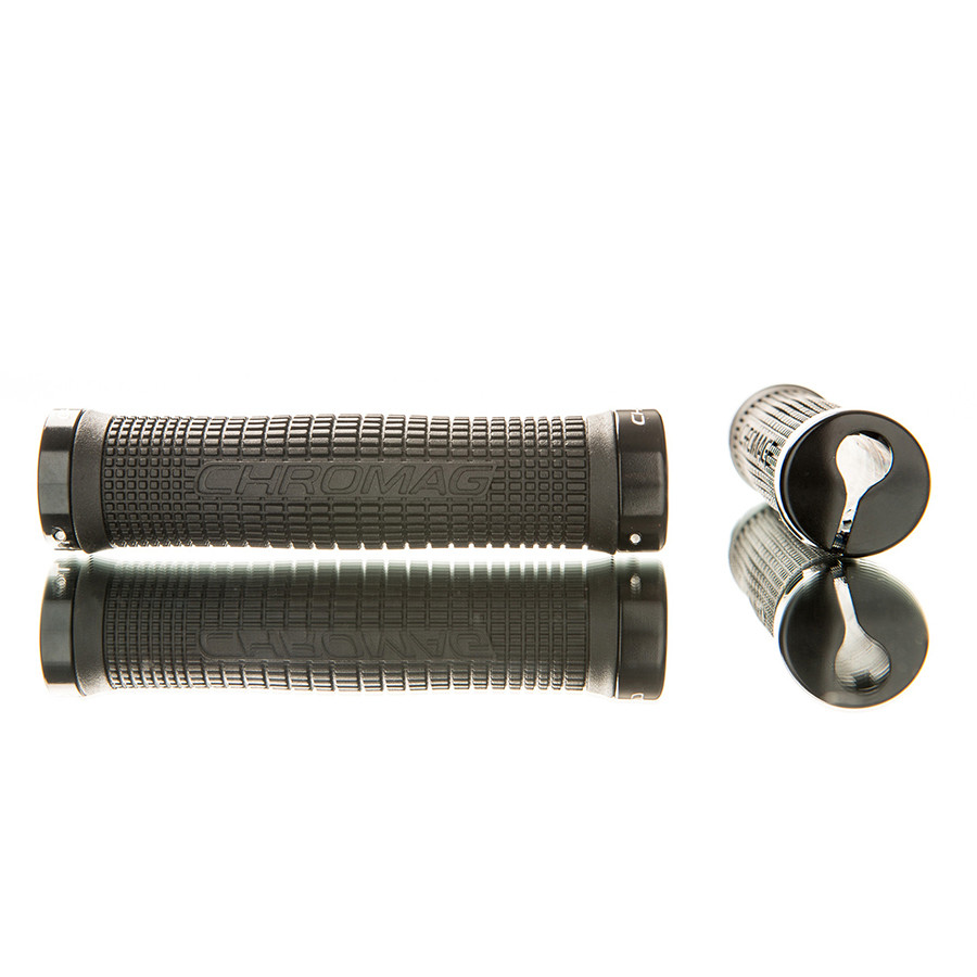 Chromag Squarewave Grips 142mm, Black/Black