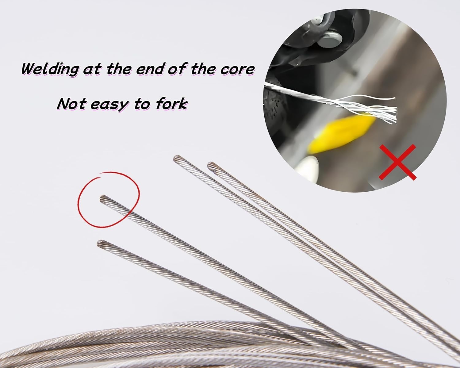 4 Pcs Road Bike Brake Cables,Stainless Steel Bike Brake Inner Cables,Universal R