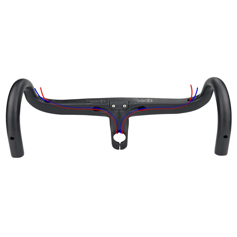 Road Bicycle Handlebars Integrated Carbon Fiber Handlebars 28.6mm with Spacers