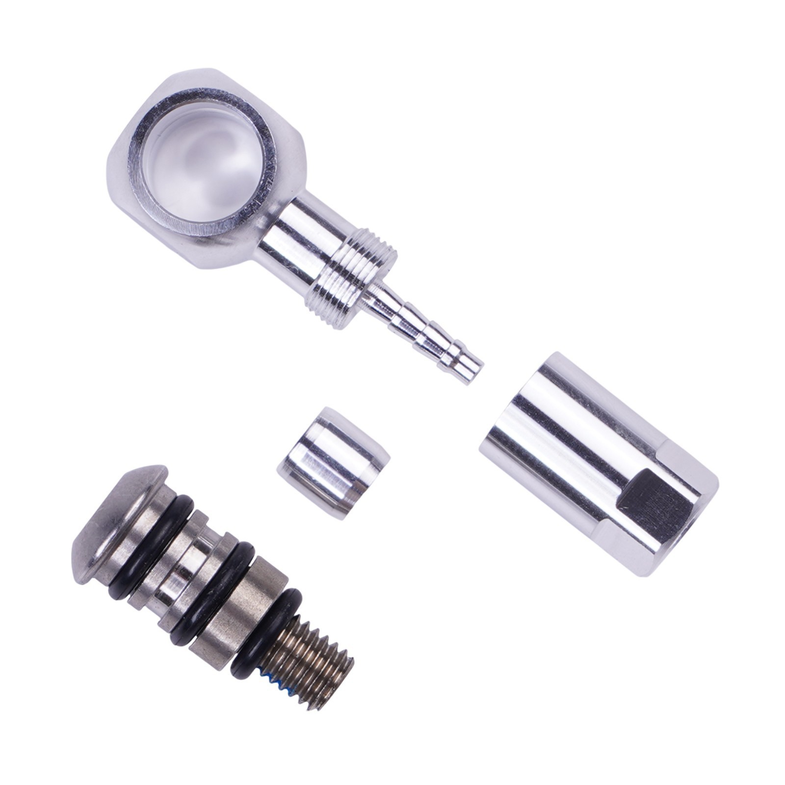 Sleek Aluminium Banjo Fitting with Reliable M5 Bolt for ZOOM875e Brakes