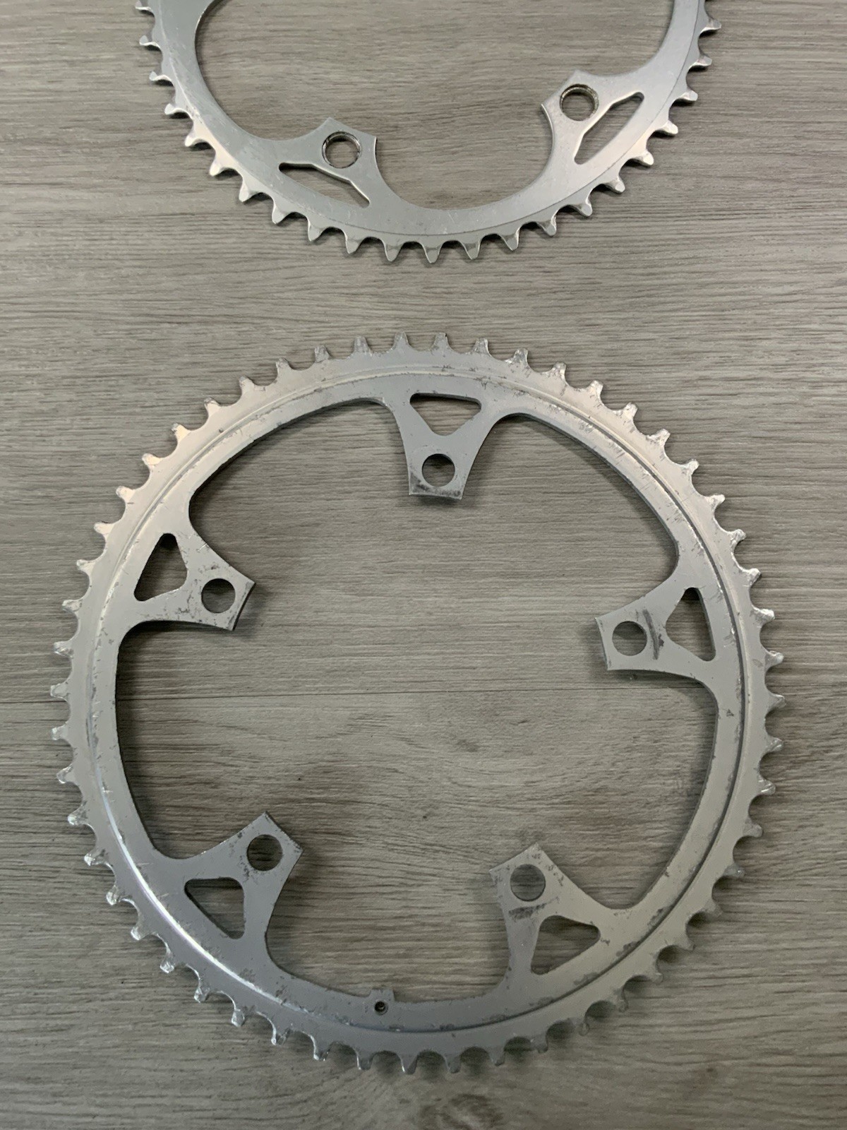 SHIMANO SUGINO CHAIN RINGS (2) 53-46 TOOTH 130 BCD 6, 7, 8 SPEED