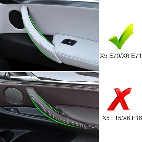 for BMW X5 X6 Door Pull Handle, Inner Interior Door Grab Pull 1PCS Right Beige