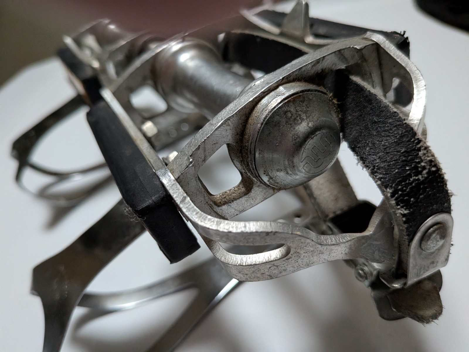 Vintage Bike, Maillard Pedals W/Clips and Straps 1983 Gitane, Made in France