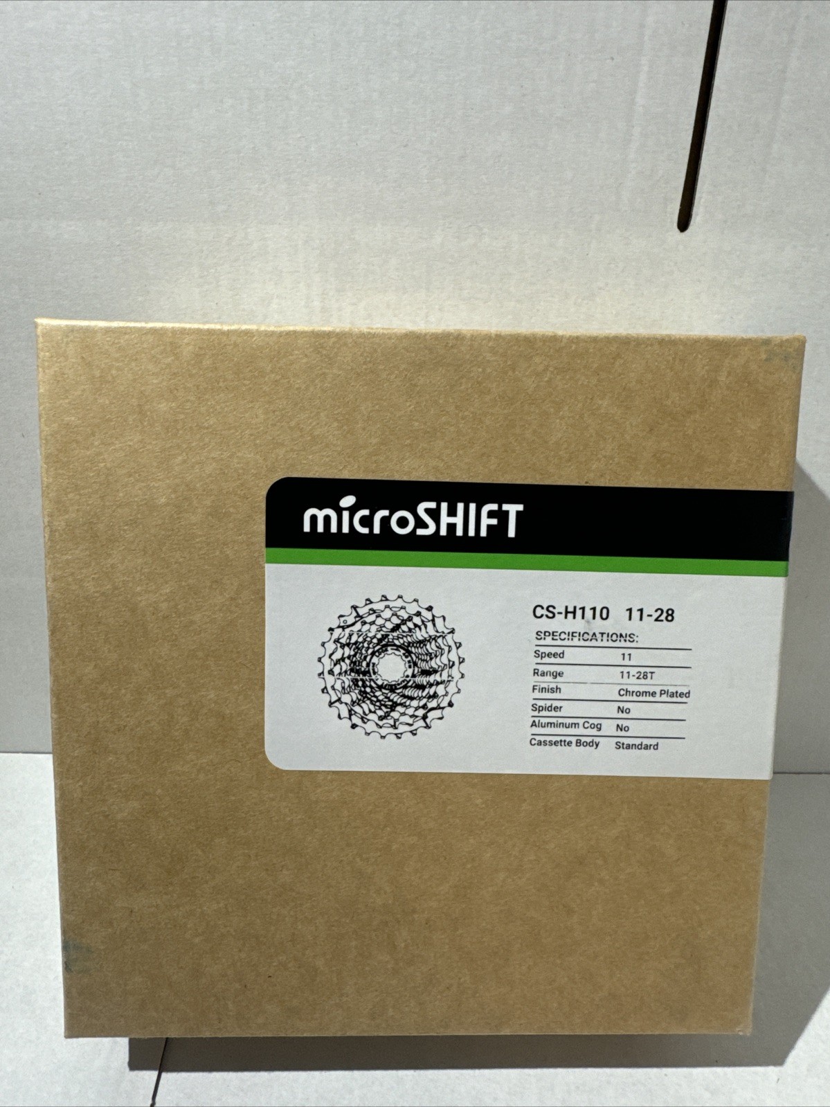 microSHIFT H11 11-Speed Cassette 11-28t Silver Steel Chrome Plated New In Box