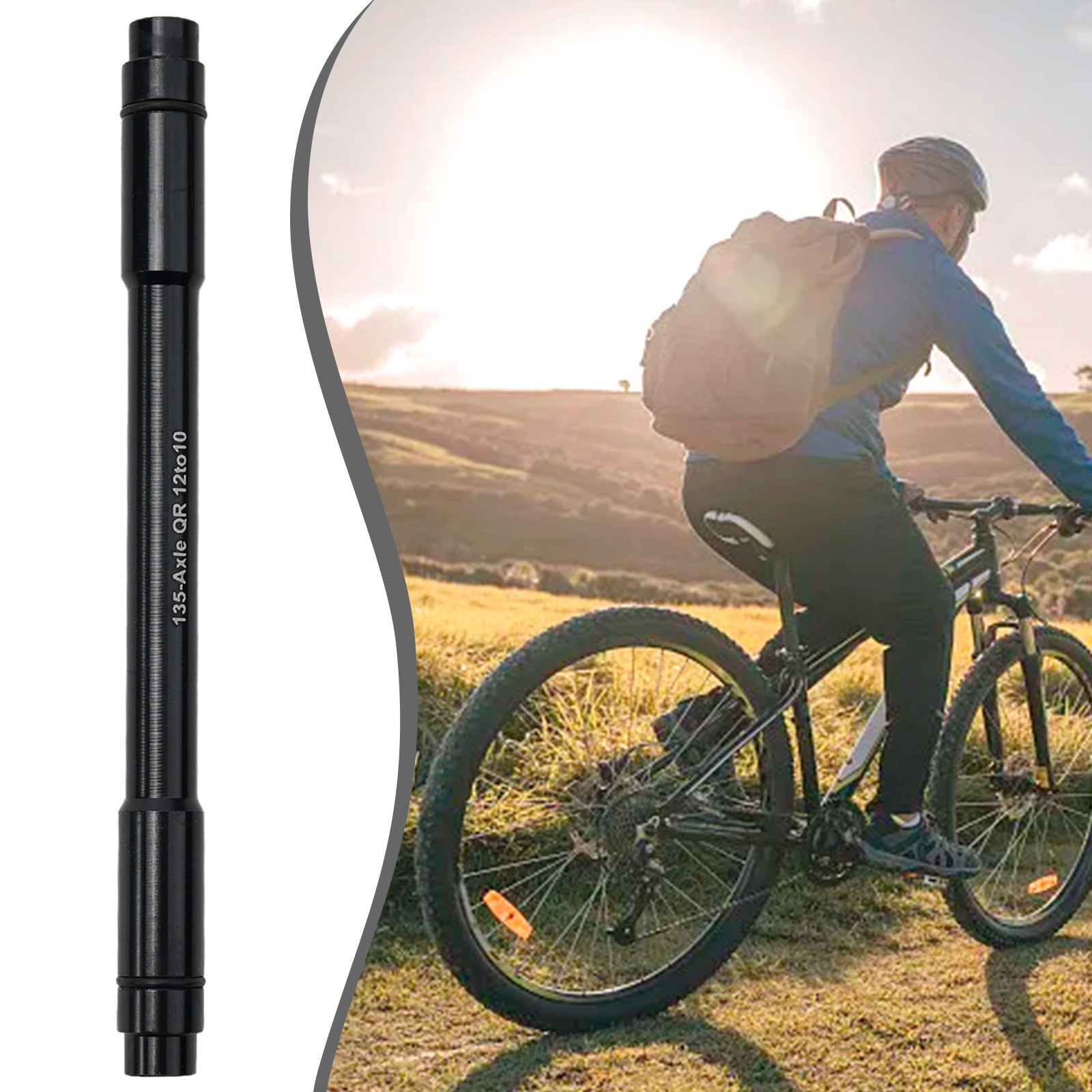 Convenient 12mm x 135/142/148mm Thru Axle Adapter to Quick Release 10mm
