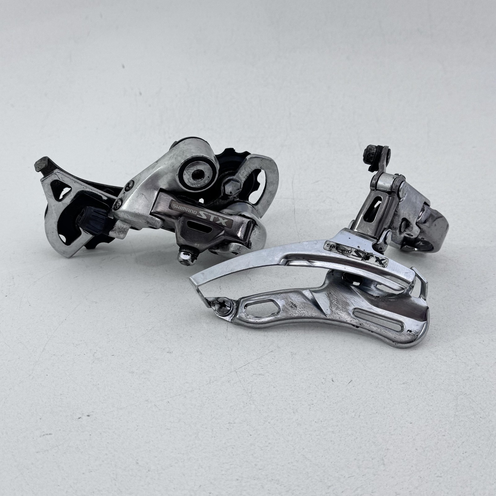 Vintage Shimano STX RD-MC30 FD-MC30 Derailleur Set 28.6mm MTB Japan A69