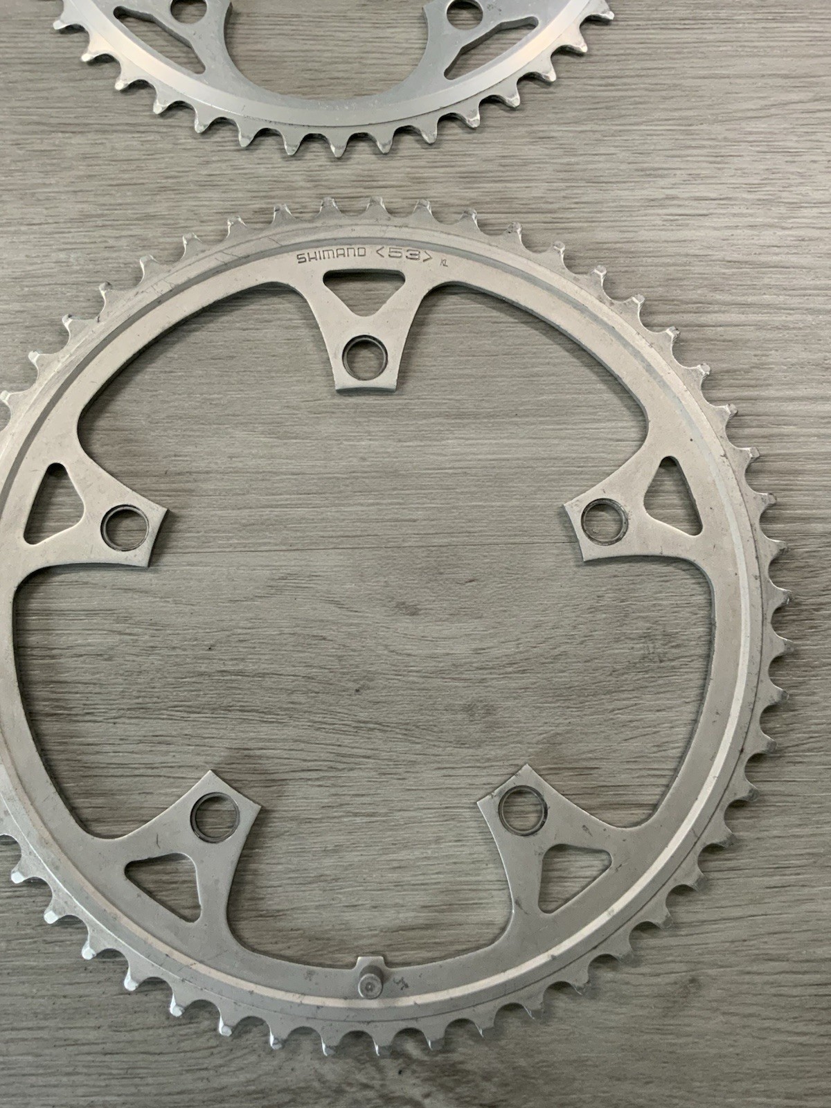 SHIMANO SUGINO CHAIN RINGS (2) 53-46 TOOTH 130 BCD 6, 7, 8 SPEED