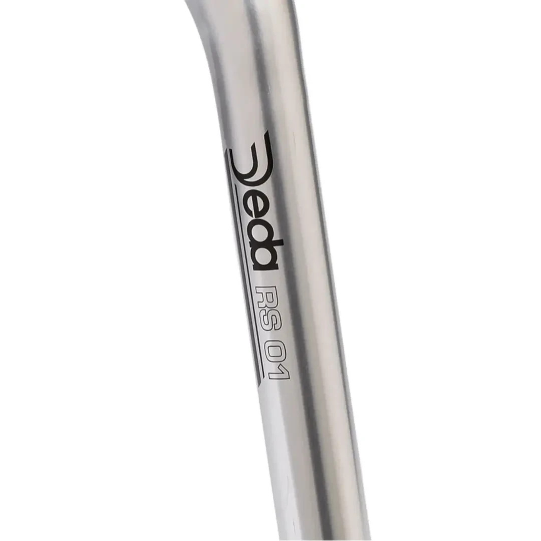 Deda RS01 27.2mm x 350mm 2-Bolt Alloy 21mm Offset Seatpost SILVER MSRP $65