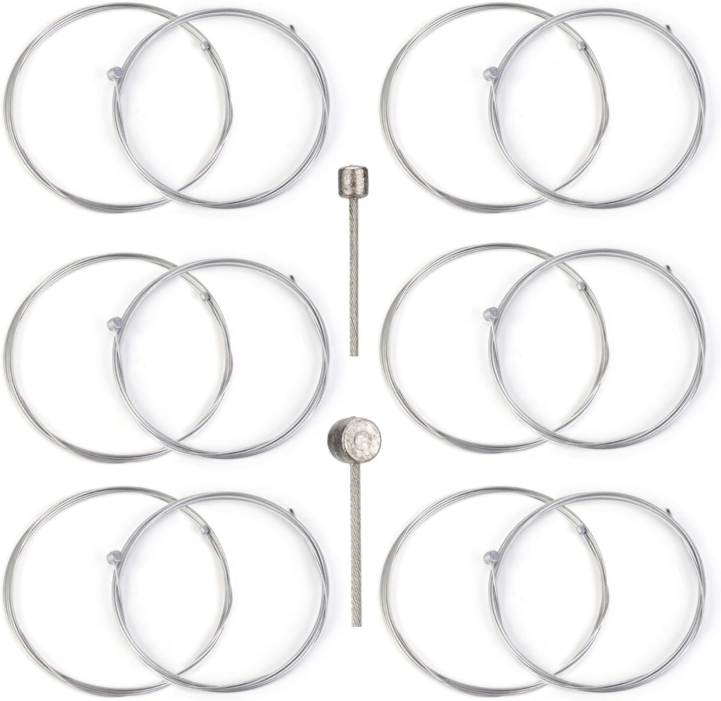 Universal 12 Pack Bike Brake and Shifter Cable Set for Shimano SRAM