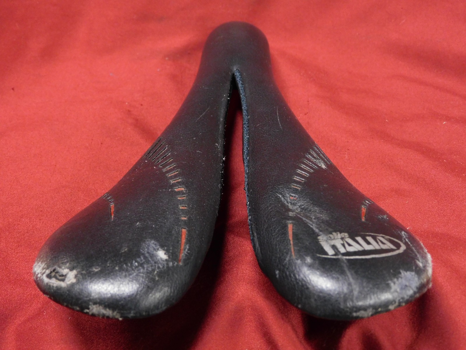 2003 Selle Italia Titanium Rails Flow Gel Saddle Made in Italy 185 grams