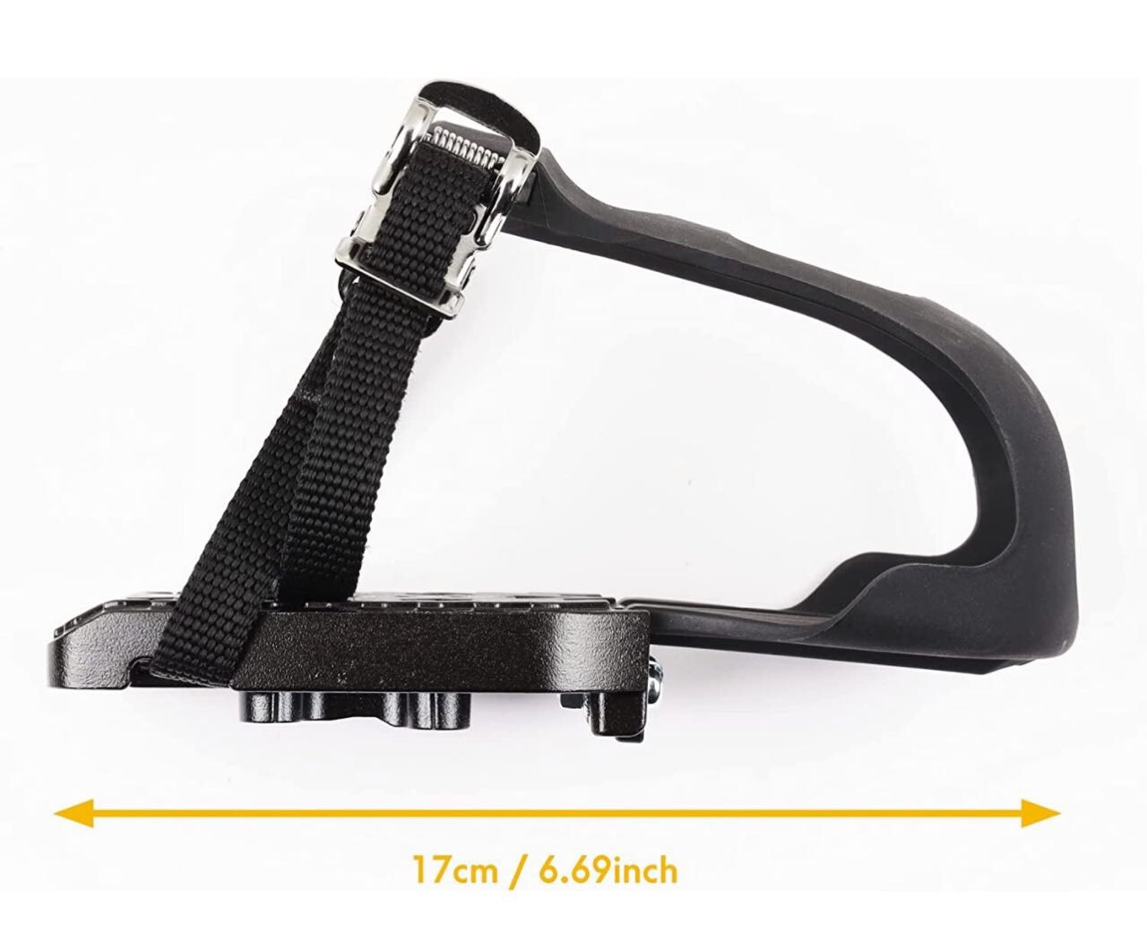 CyclingDeal Bike Bicycle Toe Clips Cage ONLY – Compatible with Peloton Bike &…