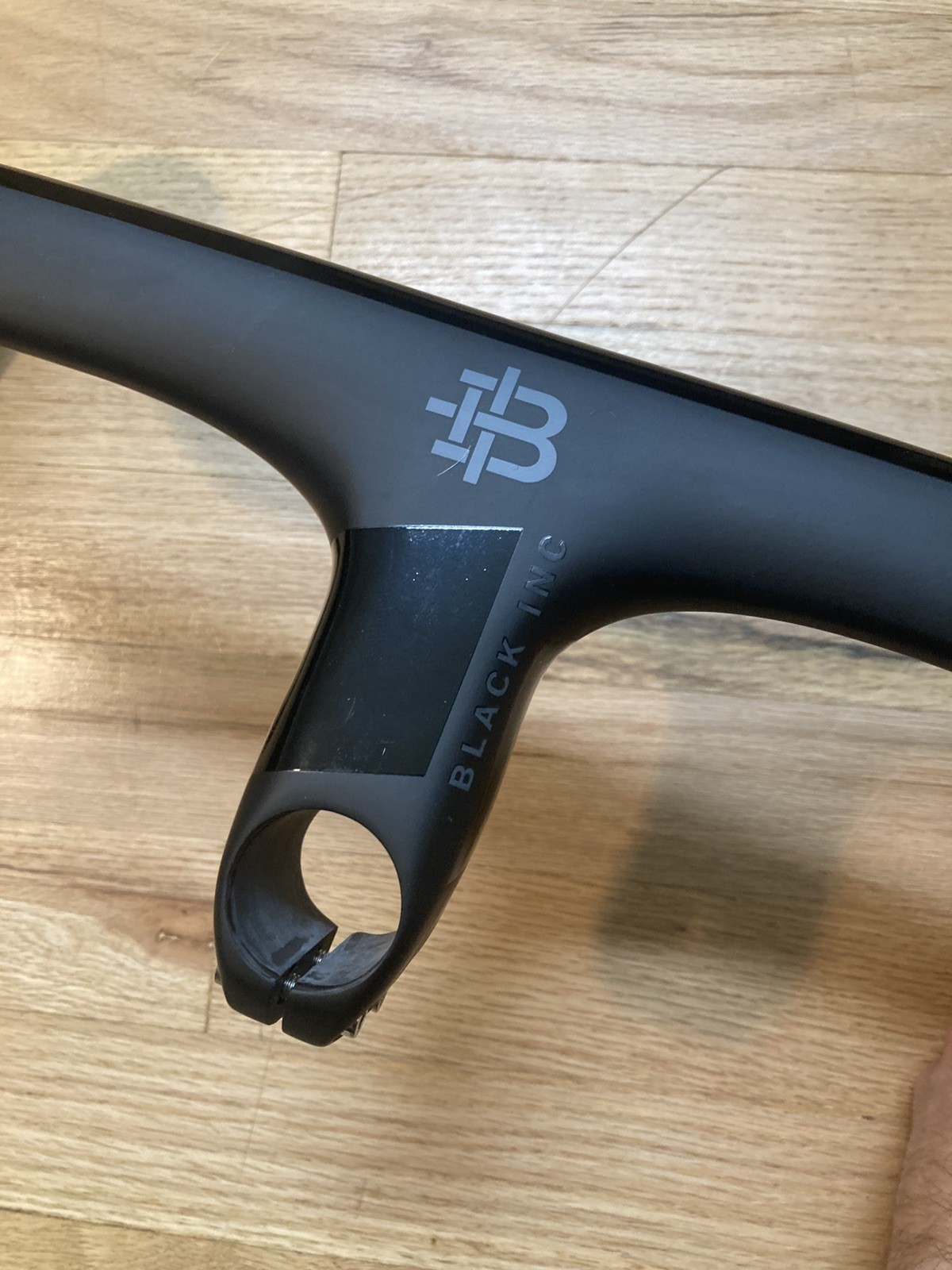 Black Inc integrated handlebar 90 mm x 42 cm road gravel bike carbon barstem