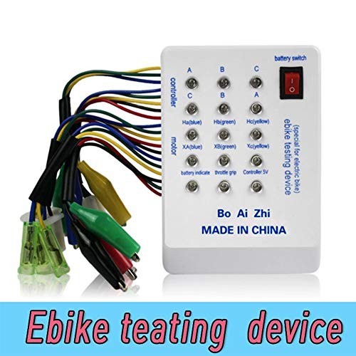 Portable E-Bike Tester 24V/36V/48V/60V/72V Brushless Motor Indicator, Battery Co