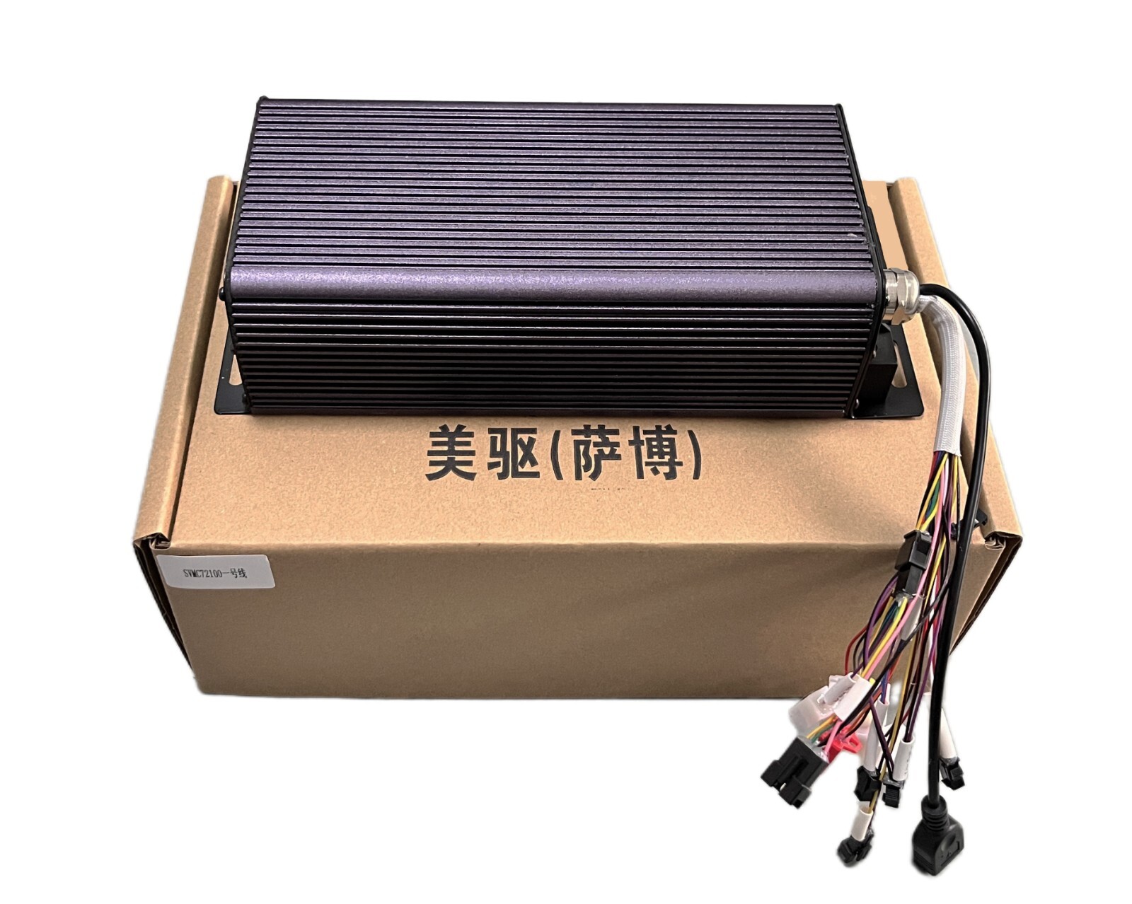 19/21 in QS205 3.5T 5000W motor wheel+90/90Street tire+Sabvoton 100A controller.