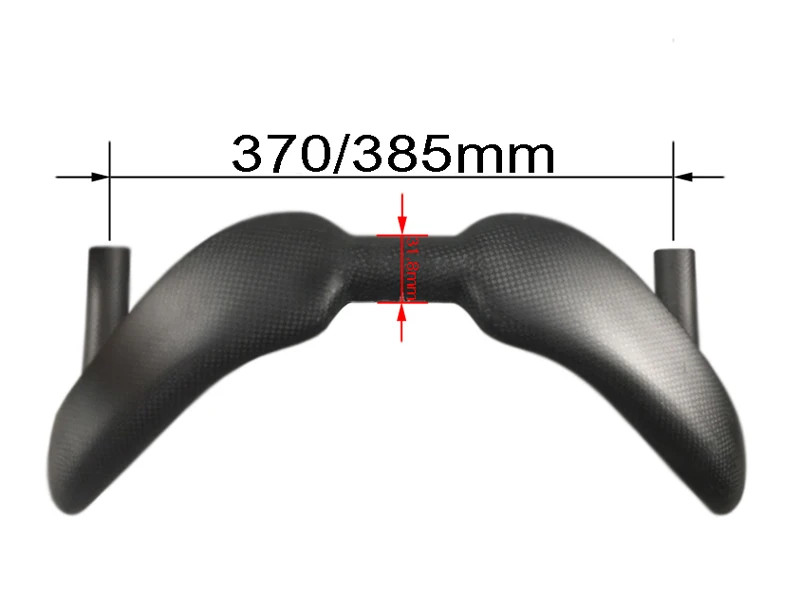 3K/UD Matte/glossy Finish Carbon Handlebar Track Bike Drop Bar 31.8mm 370/385mm