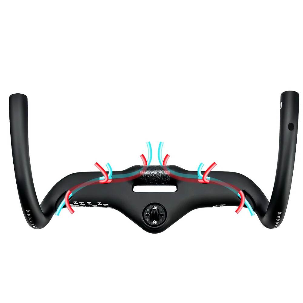 Carbon Track Bike Handlebar Full Internal Cable Routing Road Bicycle Handlebars