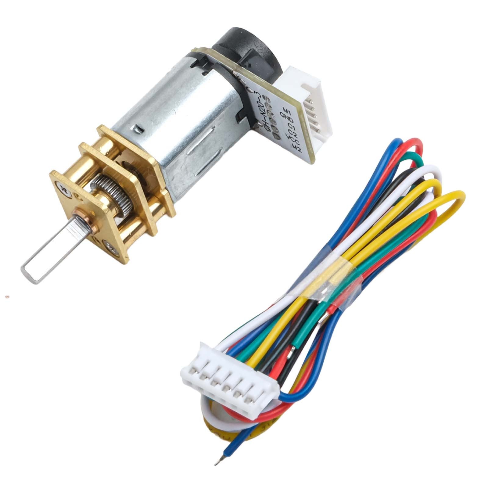 Sleek Design DC 6V Gear Motor with Encoder Compatible with Small