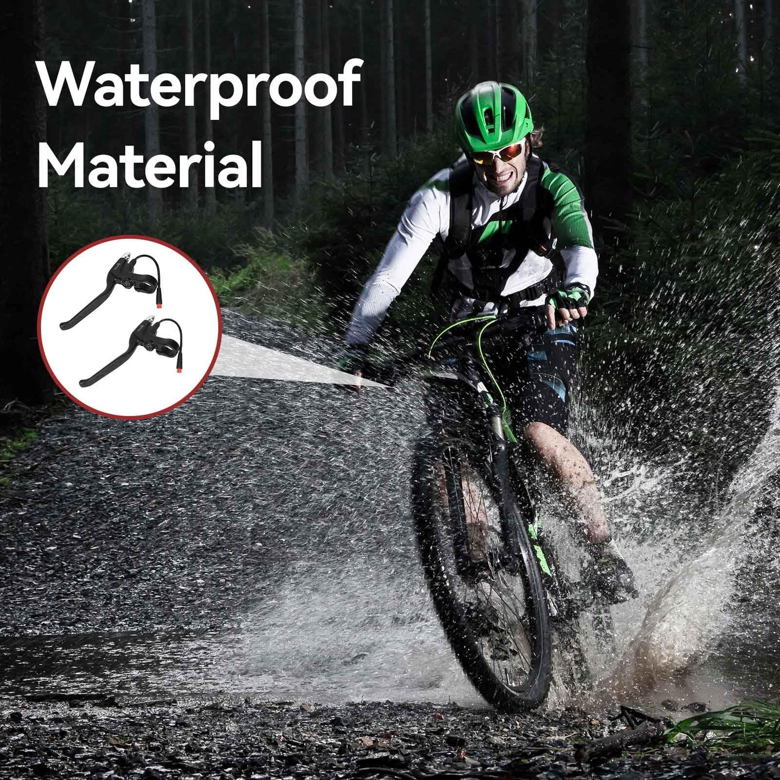 Waterproof 2 Wires Left & Right E-Bike Brake Lever, Electronic Brake Lever Ha…