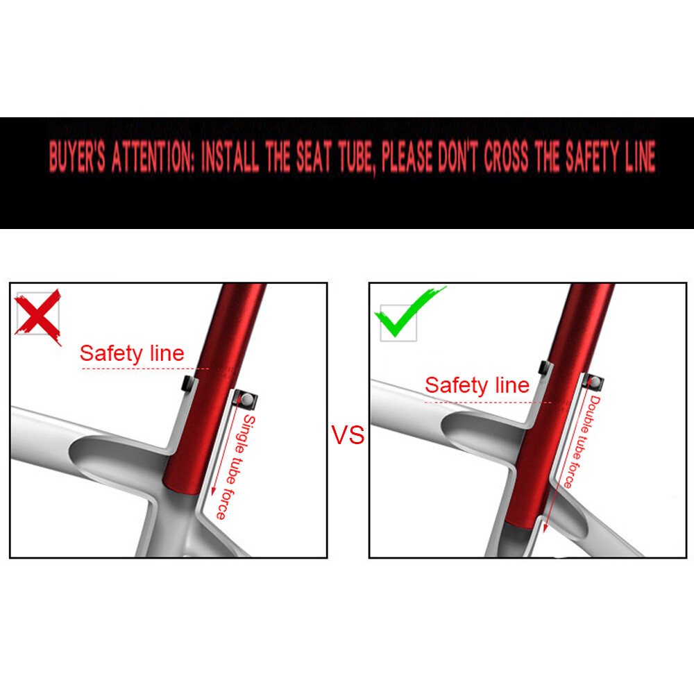 350/450mm MTB Road Mountain Bike Bicycle Seatpost 25.4/27.2/28.6/30.4/30.8/31.6