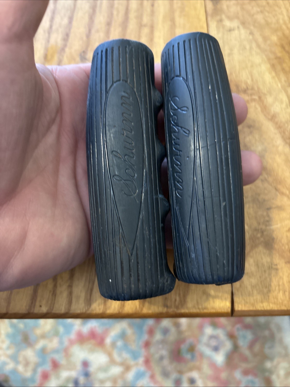 Vintage Schwinn Dark Blue Hand Grips Panther Jaguar Phantom Etc Chubby Grips