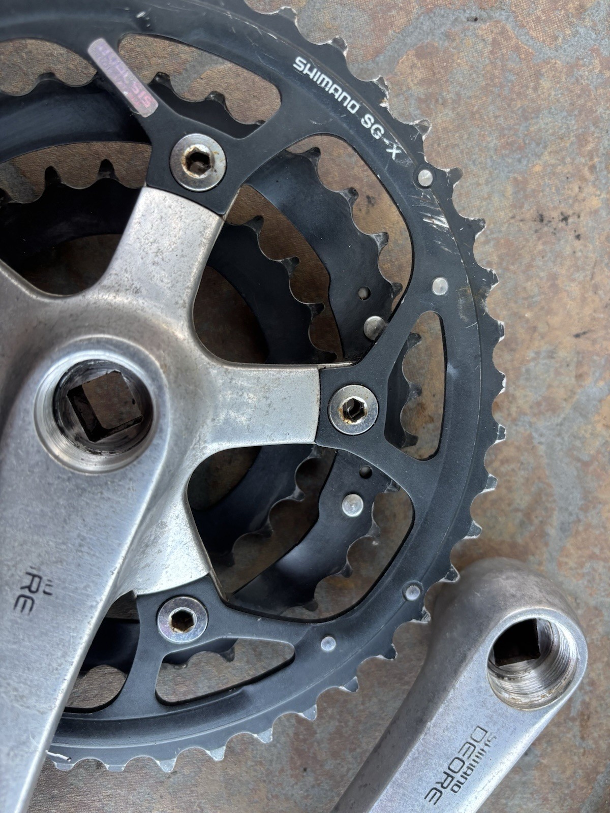 Shimano Deore FC-MT60 Triple MTB/Touring Crankset 46/36/26 175mm Arms