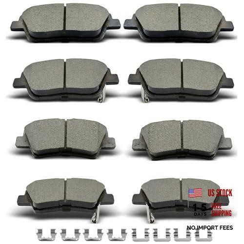 D1444 D1445 8pcs Ceramic Front Rear Brake Pads With Clips Fit For Hyundai