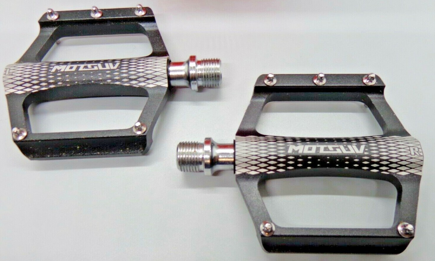 DU14 MTB Black Road Bike Pedals Platform Aluminum Alloy Sealed UD Bearing 9/16»