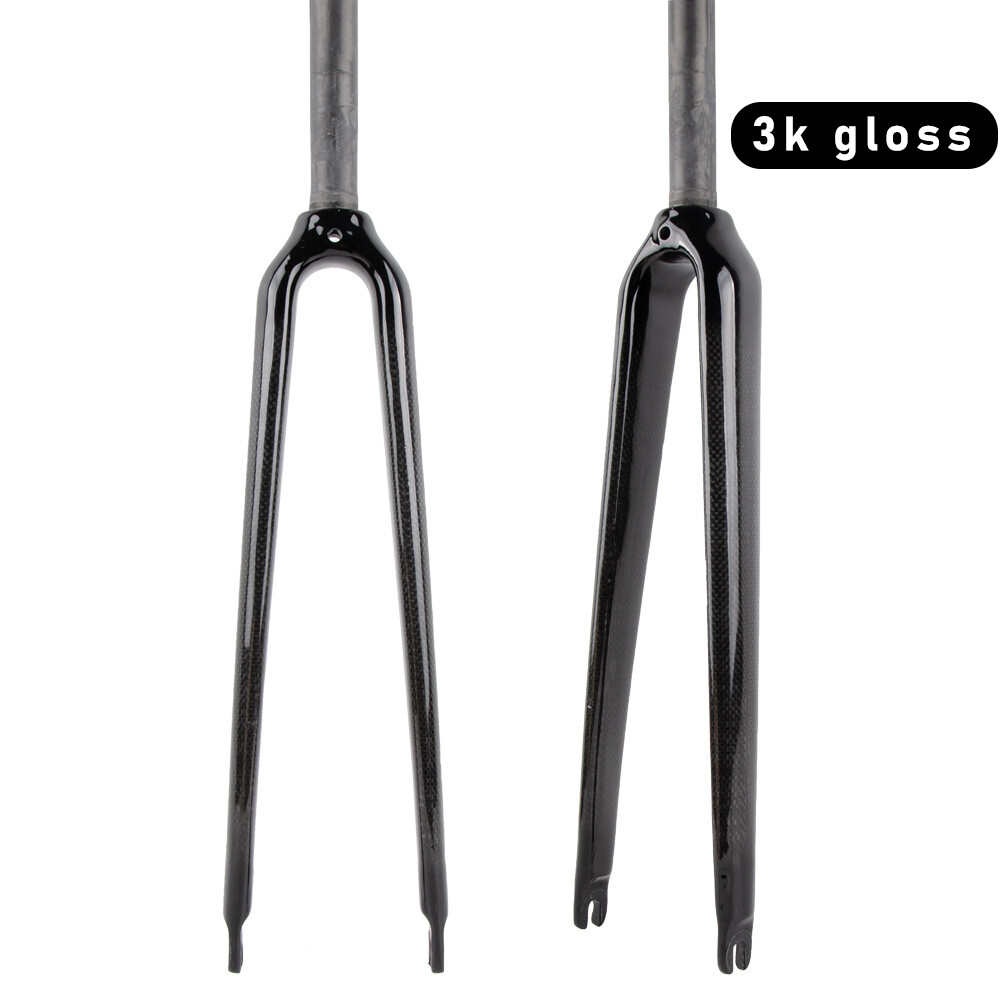 700C bicycle 1 Inch 25.4 mm Road Bike Carbon fiber 1″ Steerer Tube Rigid Fork