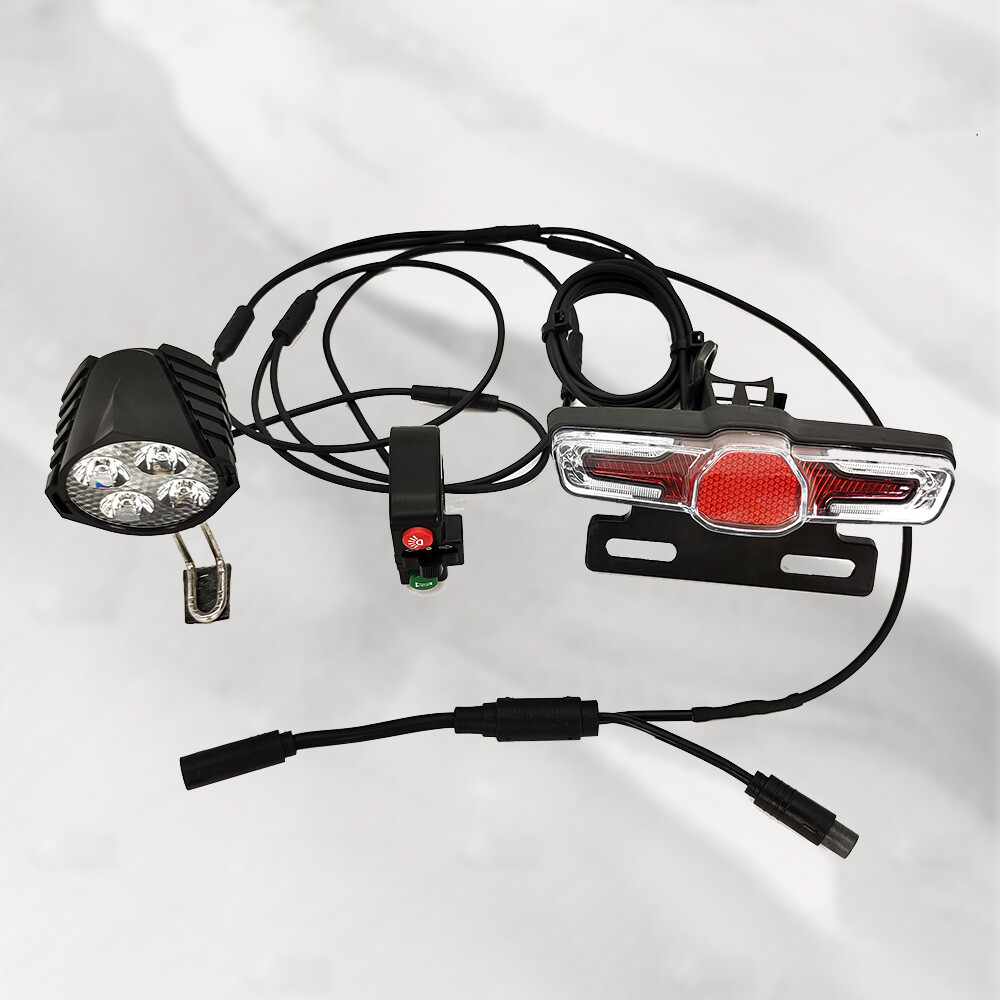 For Bafang Mid-Drive Motor E-bike Headlight Taillight Turning Brake Light Set