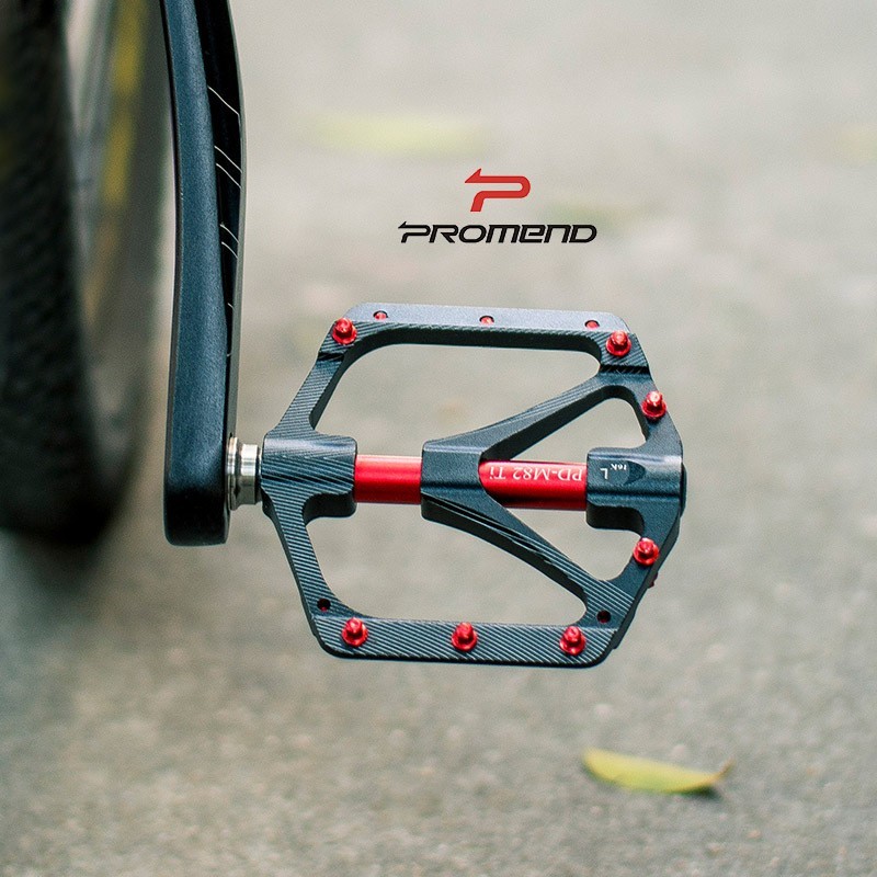 Aluminum titanum axle Road MTB Mountain Bike XC Bicycle Pedal Flat Pedals