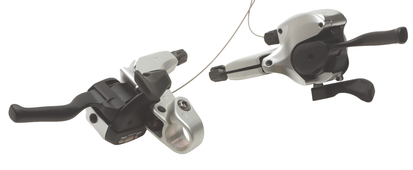 Shimano Deore XT ST-M760 Dual Control Levers w/ Cable Brake 9s Silver NOS