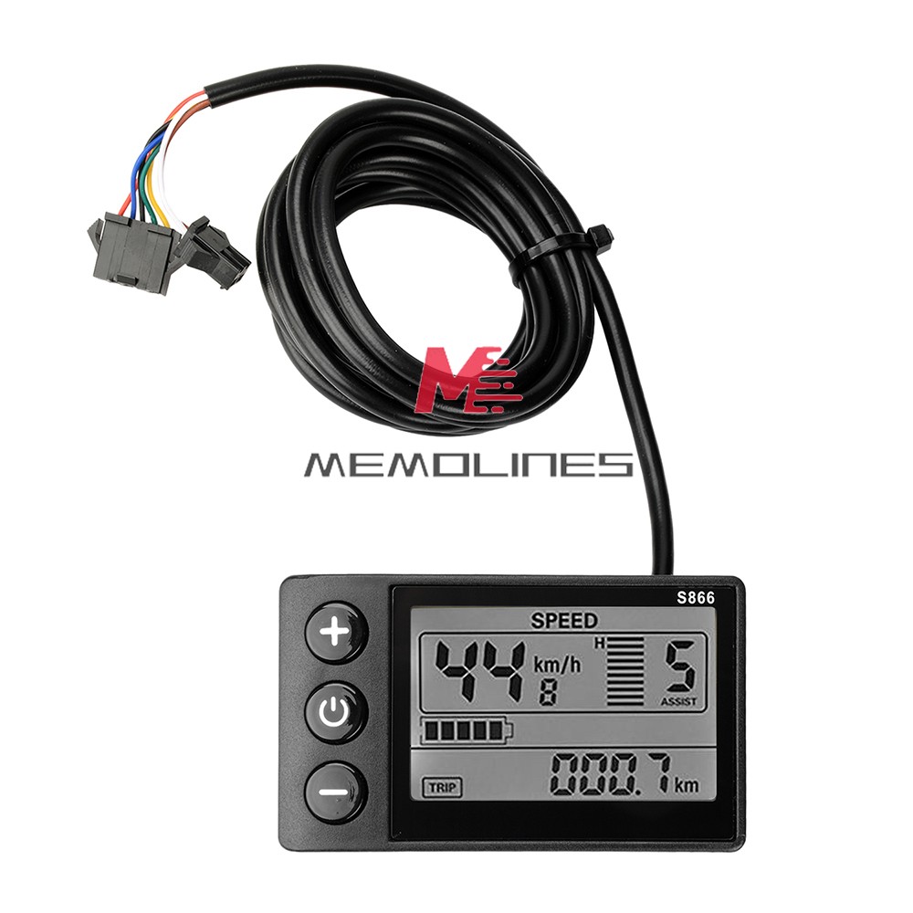 36V 48V 64V 40A 30A 20A Brushless Motor Controller E-Bike S866 LCD Display Meter