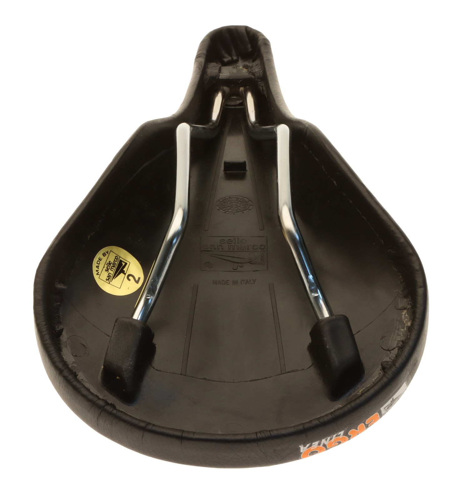 Selle San Marco Ergo Linea Saddle Steel Black Smooth Leather 80s NOS NEW