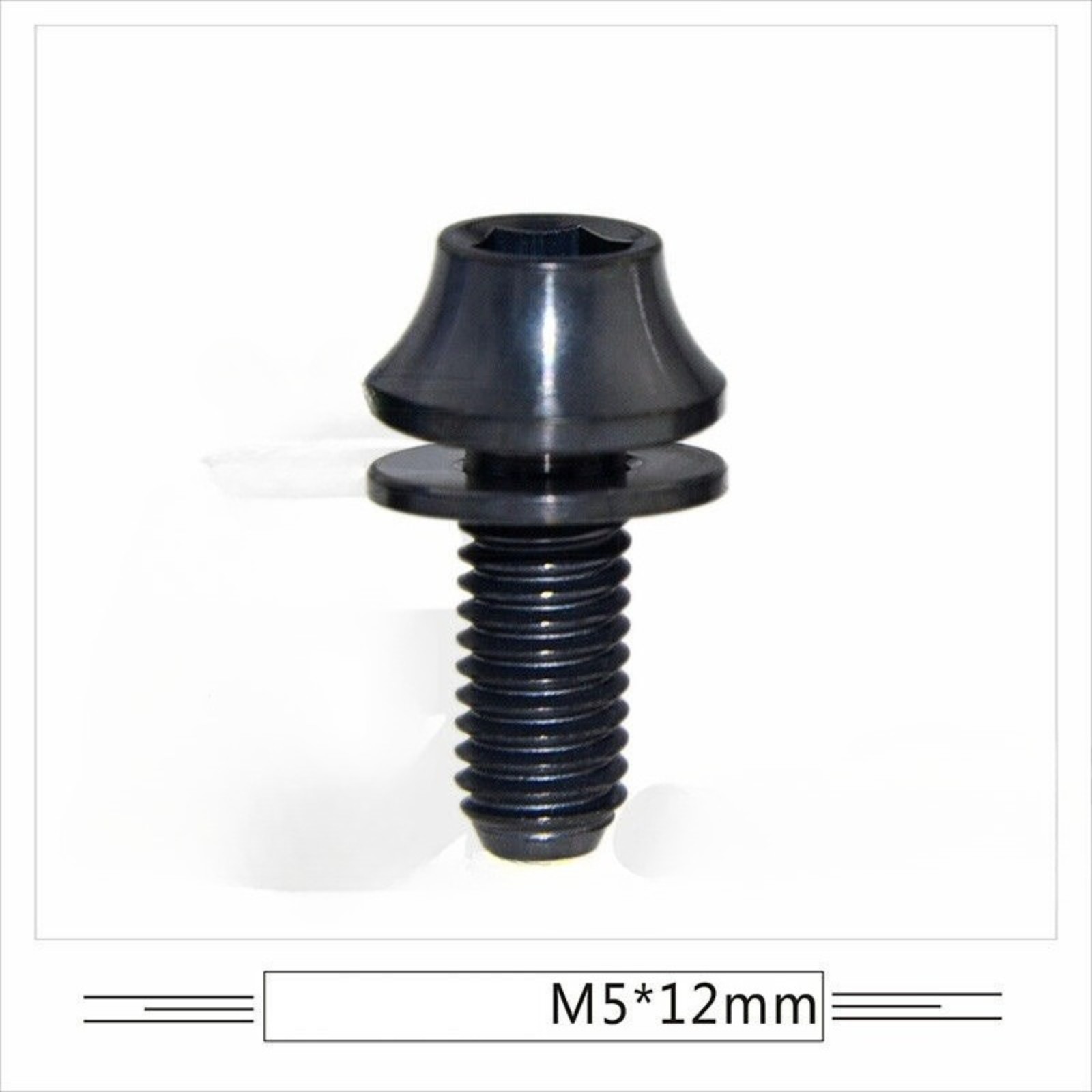 M5 Titanium Bolts with Washer MTB Road Bike Water Bottle Cage Mount Screws 12mm