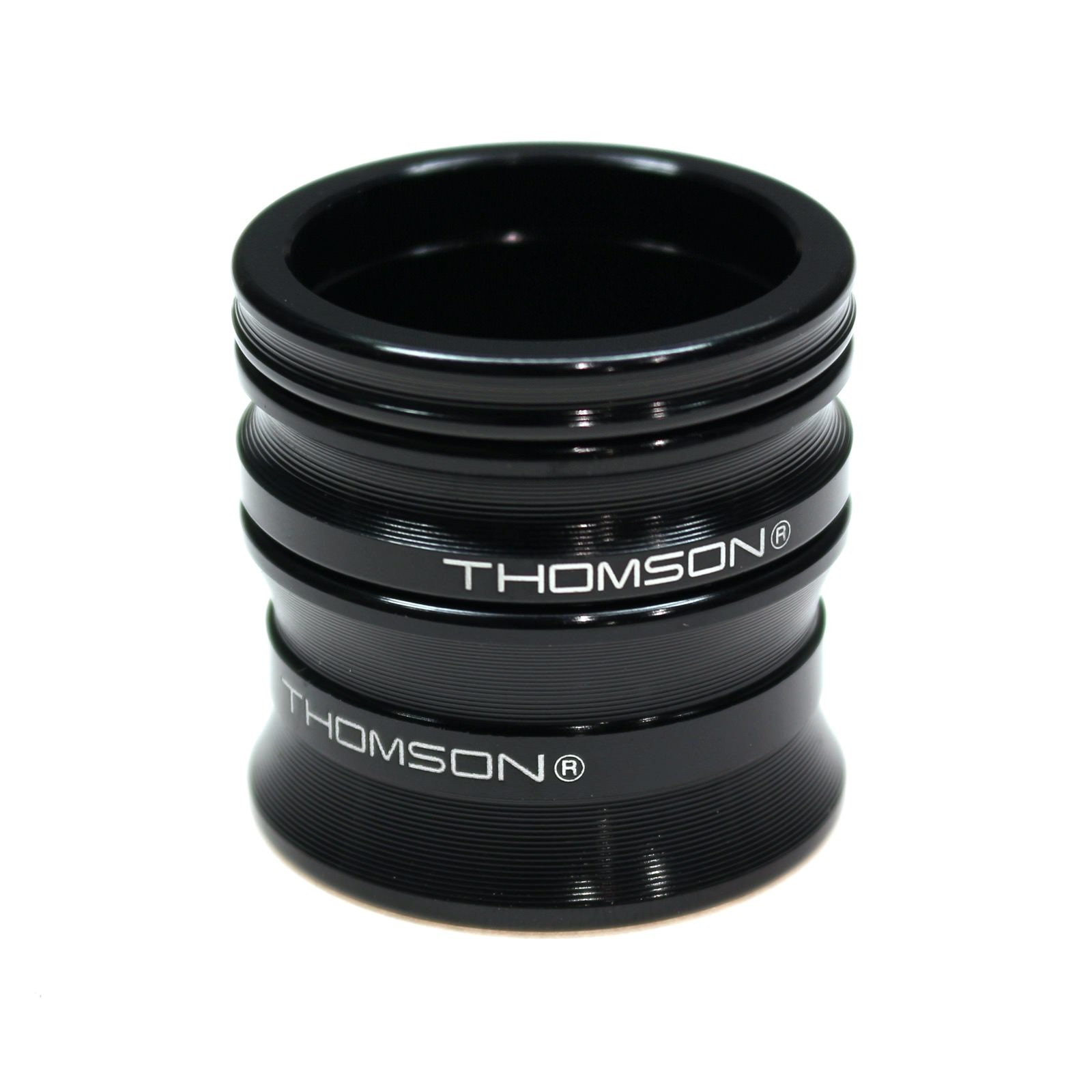 Thomson Aluminum Headset Spacer Pack, 1-1/8″ 3/Bag – Black
