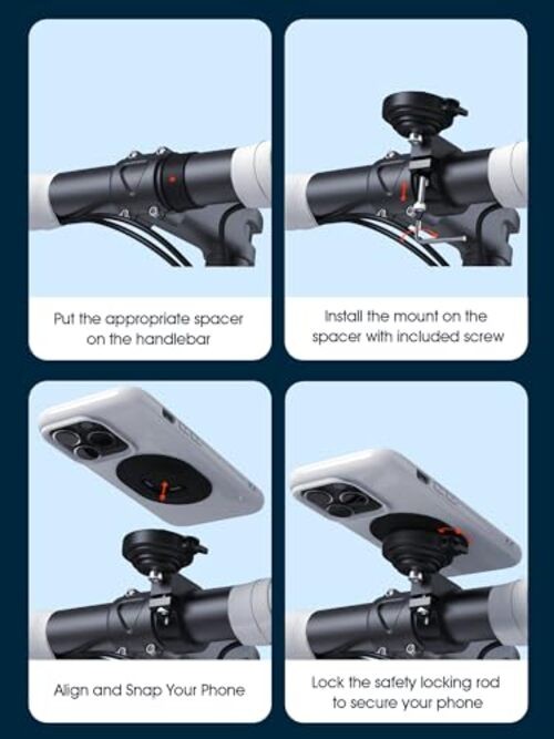 Bike/Motorcycle Phone Mount – SE – Standard [SE] Handlebar Mount – Series Q