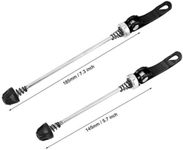 Durable Quick Release Skewers for Mountain & Road Bikes – 145/180mm, Unisex Use