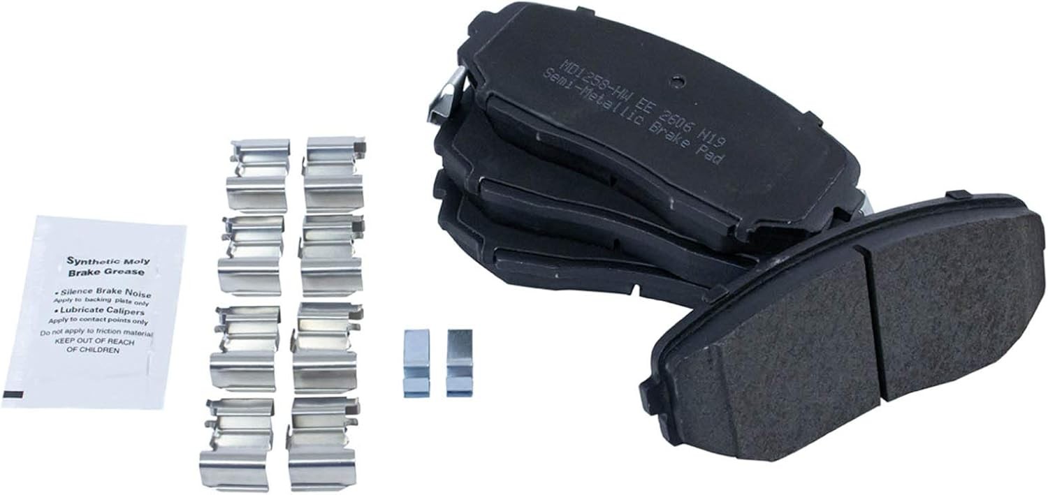 Front Brake Pad & Rotor Kit for Mazda SUV – Semi-Metallic, Slotted Drilled