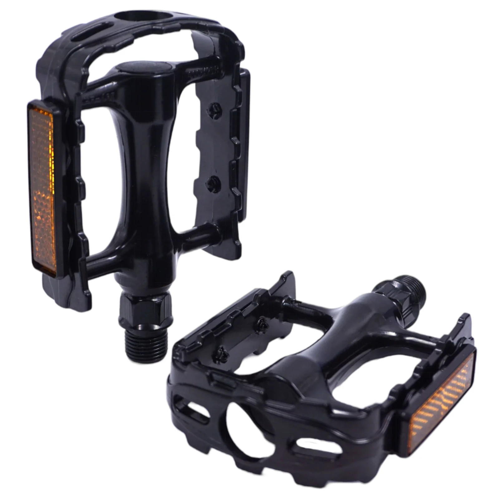 VP-Components Platform Bike Pedals Black 9/16″ Black VPE-465 Alloy MTB Road Dirt