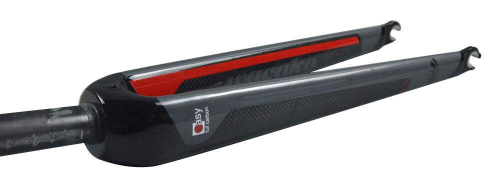 Carbon Fiber Road Bike Fork 700C Rigid Straight Bicycle Fornt Forks C Brake QR