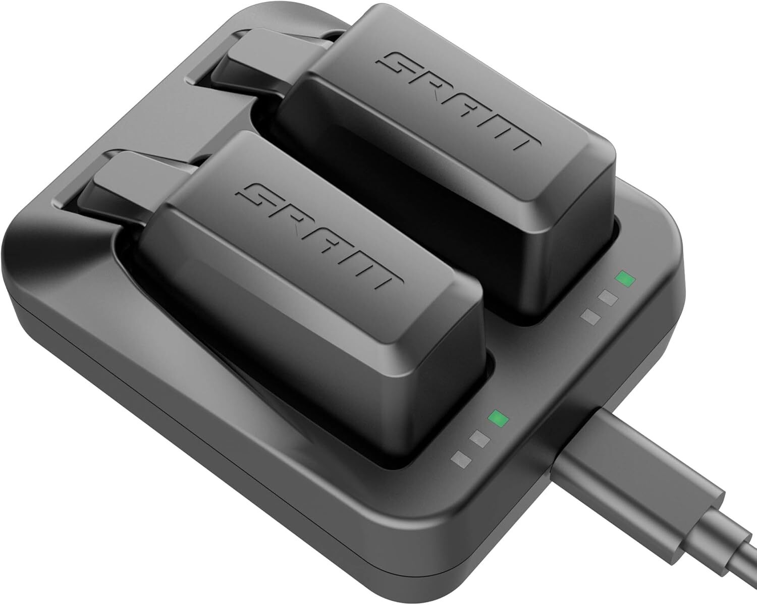 Dual-Port Charger for SRAM AXS/eTap Red Force Rival GX Eagle Battery, Both Batte