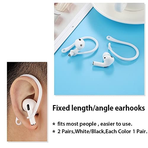 Ear Hooks for AirPods Pro 1 2 3 Anti Slip Sports Fit 4 Pairs