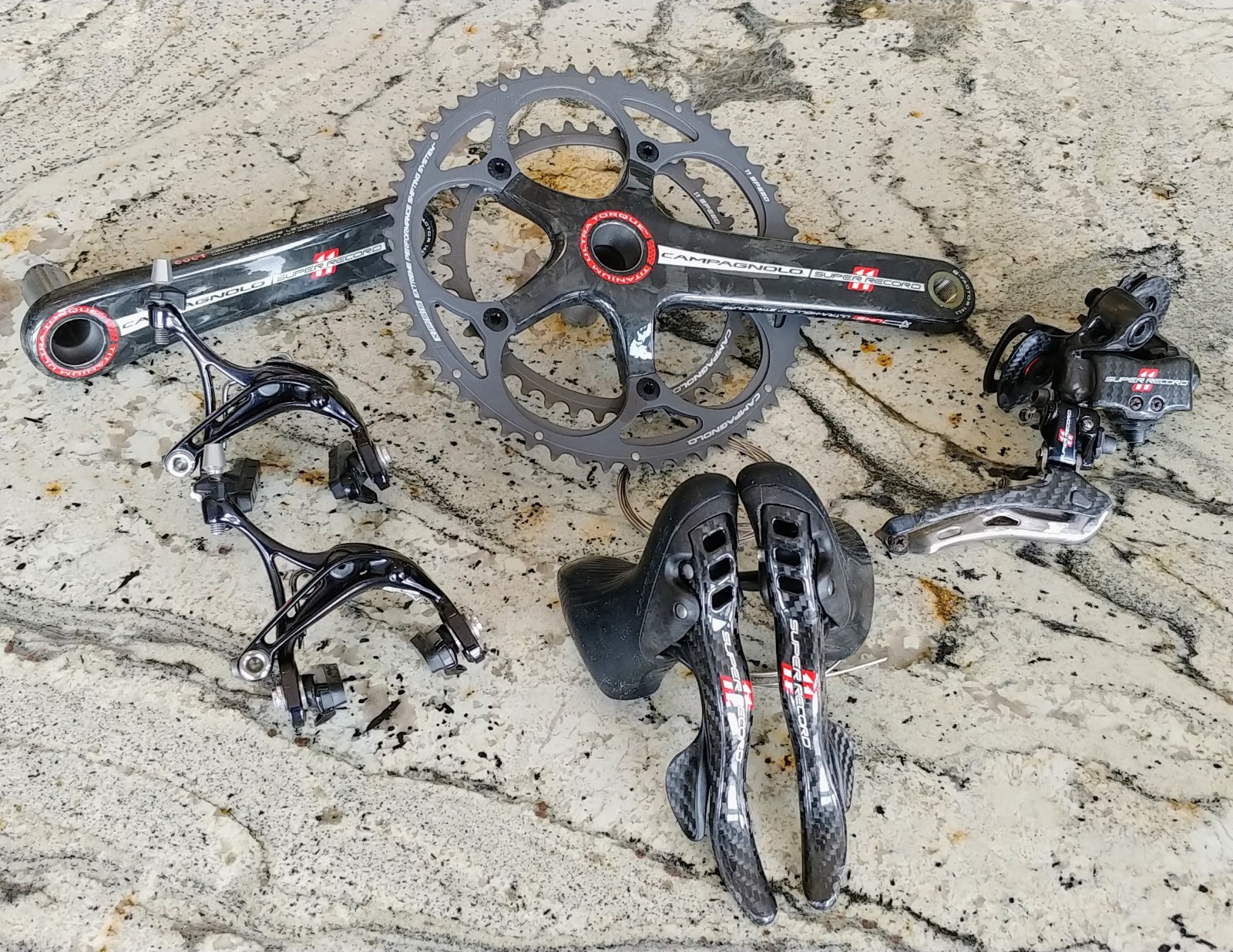 Campagnolo Super Record 11 Groupset Group Titanium NOS Crankset 170mm 53/39