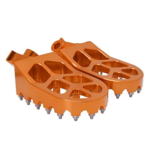 Dirt Bike Foot Pegs for Tutti Soleil01,CNC 7075 Aluminum FootPegs Rest Orange