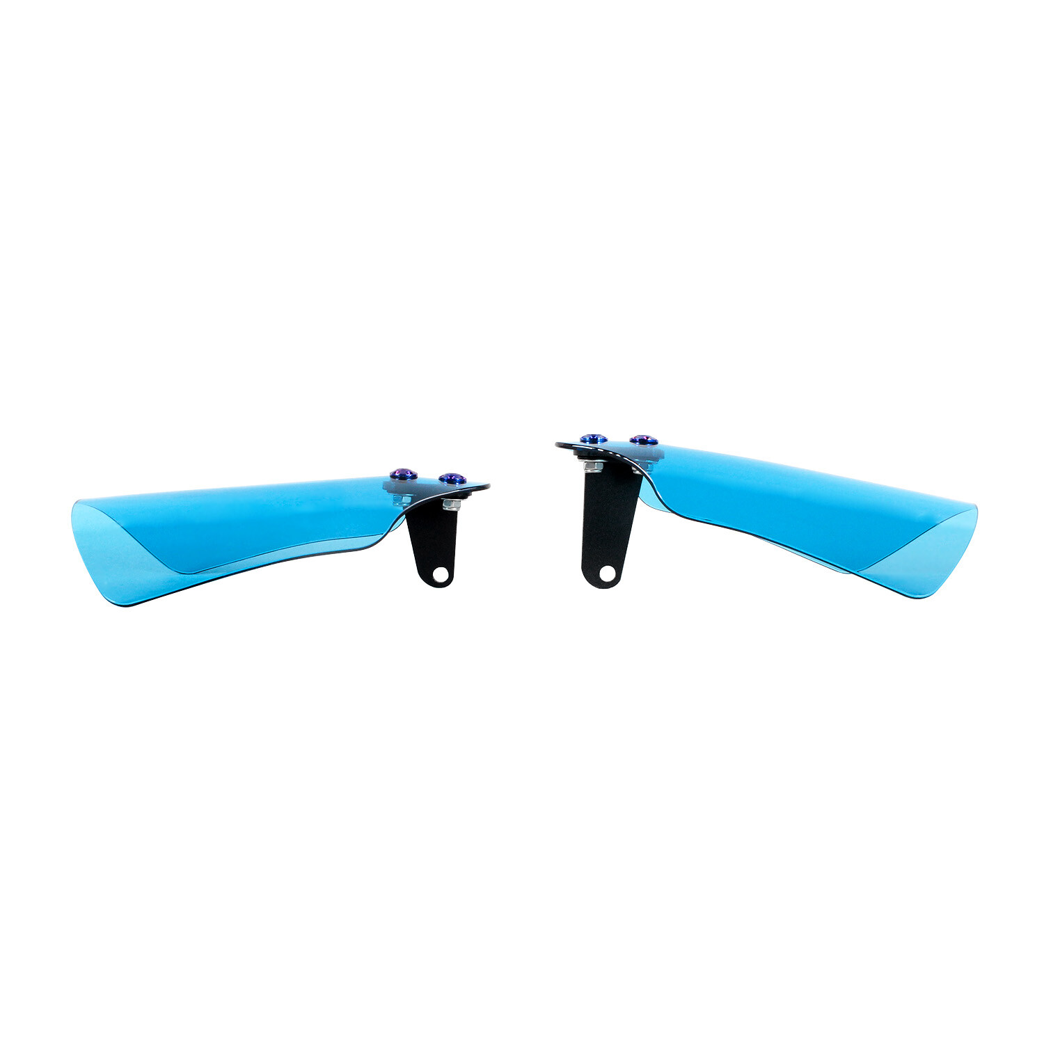 Lake Blue Acrylic Hand Grips Guard Protector Windshield For Harley Touring FLHR
