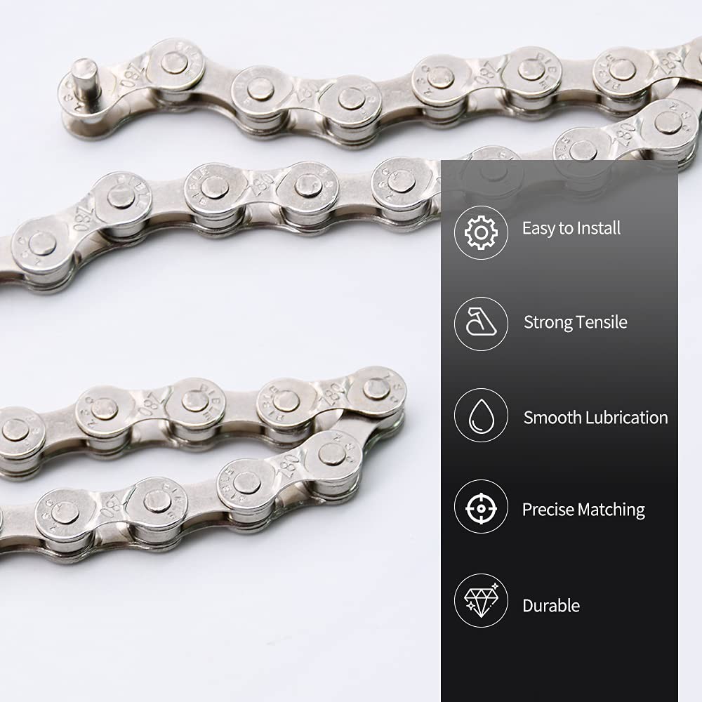 6/7/8 Speed Bike Chain, Bike Chain for Road Mountain Racing Cycling