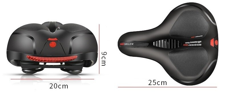 Wide Big Bum Bike Bicycle Gel Cruiser Extra Comfort Sporty Soft Pad Saddle Seat
