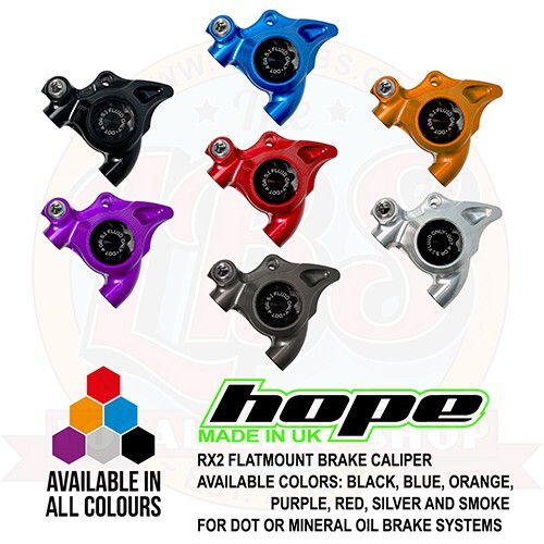 Hope RX2 Road Gravel Brakes Calipers for Dot or Mineral – All Colors – Brand New