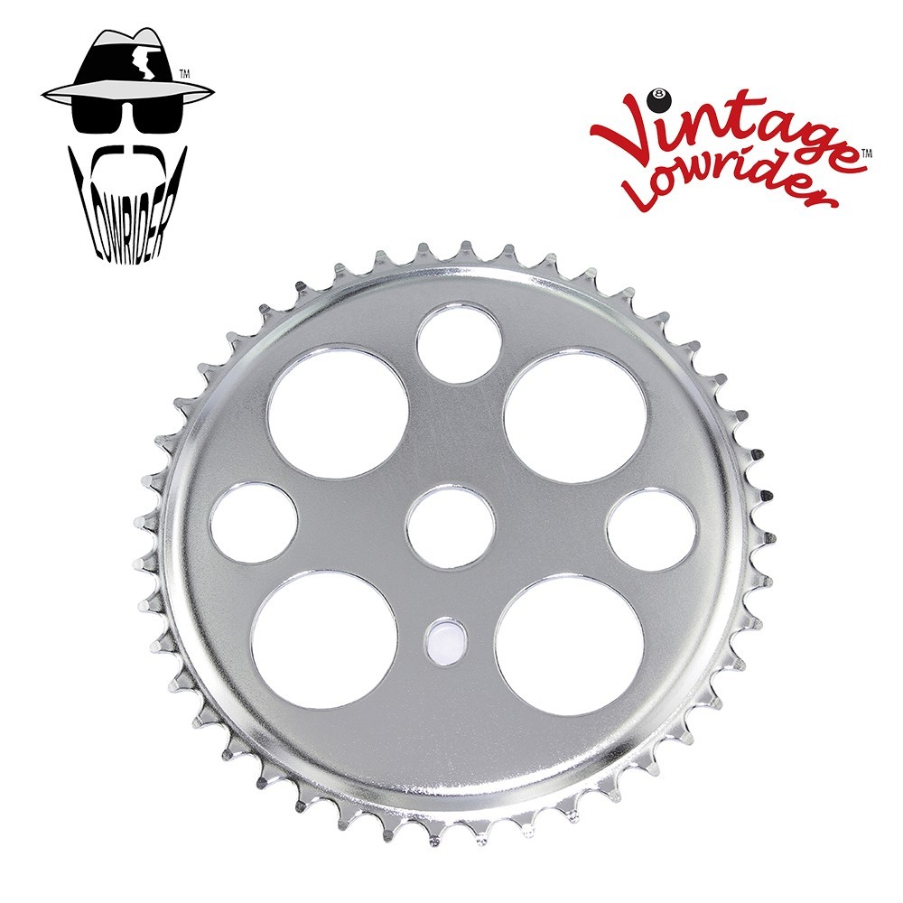 VINTAGE LOWRIDER – Twisted CRANK PKG – Lucky 7 Square Twisted Pedal Chrome