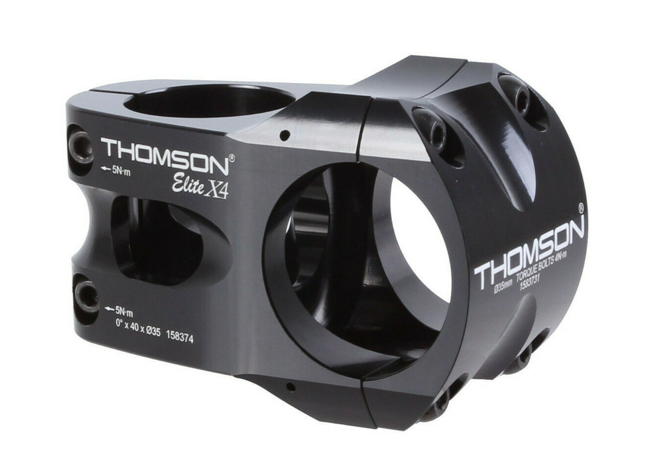 Thomson Elite X4 MTB Bike Bicycle Stem 0 degree 35.0 x 40mm Black